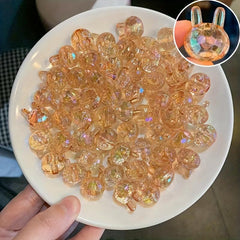 20pcs Colorful Rabbit Beads for Jewelry Making DIY Crafts