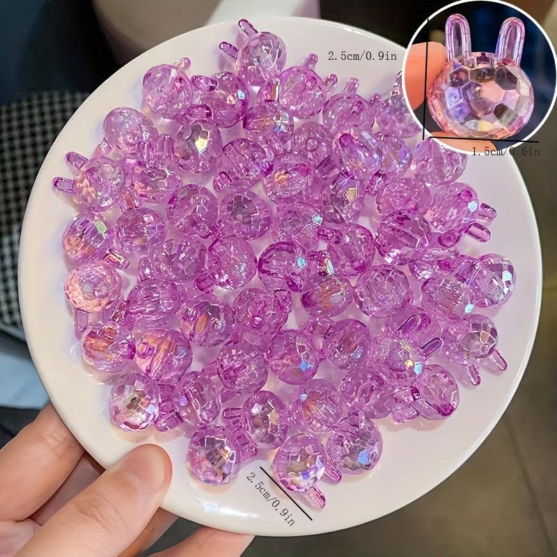 20pcs Colorful Rabbit Beads for Jewelry Making DIY Crafts