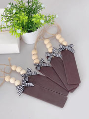 12pcs Wooden Blank Bookmarks DIY Wooden Craft Christmas Tag