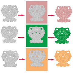 1pc Lion DIY Metal Carbon Steel Mold Paper Art Etching Cutting Dies