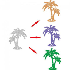 Coconut Palm DIY Metal Carbon Steel Mold Paper Art Etching Cutting Dies