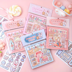 3D Cartoon Household Sticker Book - Little Seven Landscaping