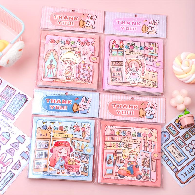 3D Cartoon Household Sticker Book - Little Seven Landscaping
