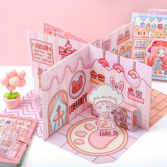 3D Cartoon Household Sticker Book - Little Seven Landscaping