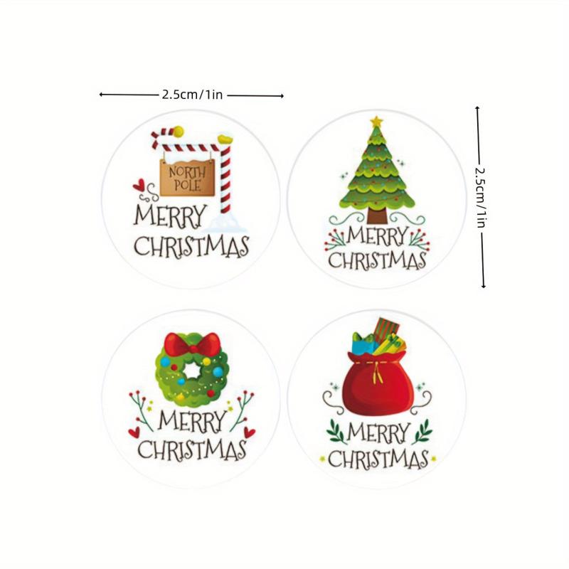 500pcs Christmas Stickers Reward Label Toys Cartoon