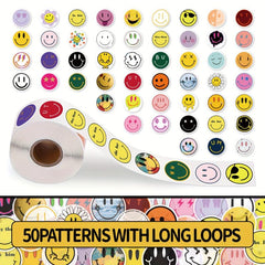 200pcs Stickers: Retro, Smiley Face, Cartoon Shark Series