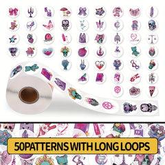 200pcs Stickers: Retro, Smiley Face, Cartoon Shark Series