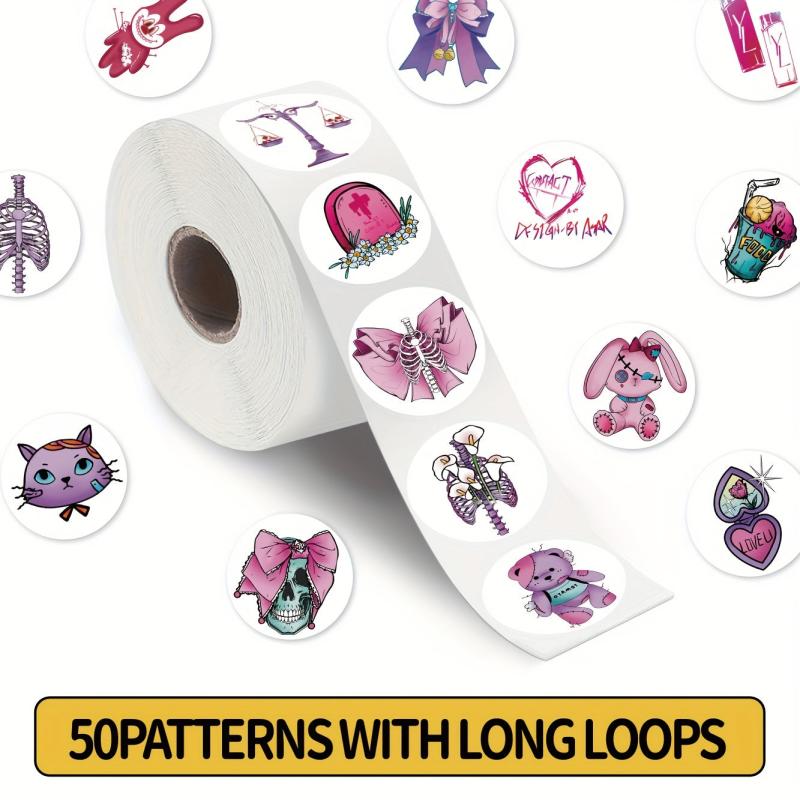 200pcs Stickers: Retro, Smiley Face, Cartoon Shark Series