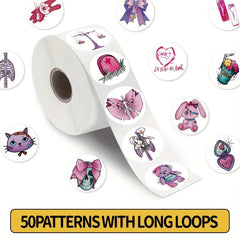 200pcs Stickers: Retro, Smiley Face, Cartoon Shark Series