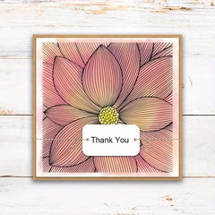 Lotus Flower Clear Stamps for Card Making DIY Scrapbooking