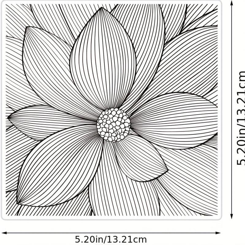 Lotus Flower Clear Stamps for Card Making DIY Scrapbooking
