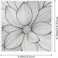 Lotus Flower Clear Stamps for Card Making DIY Scrapbooking