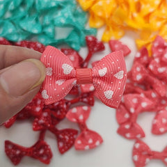 20pcs DIY Thread Waist Flat Knot Small Bow Ribbon Polyester Ribbon Love Bow