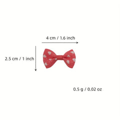 20pcs DIY Thread Waist Flat Knot Small Bow Ribbon Polyester Ribbon Love Bow