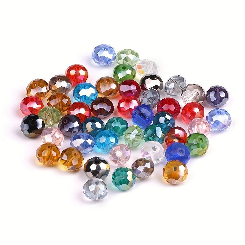 120pcs 3x4mm Czech Crystal Beads AB Spacer Faceted Glass Beads