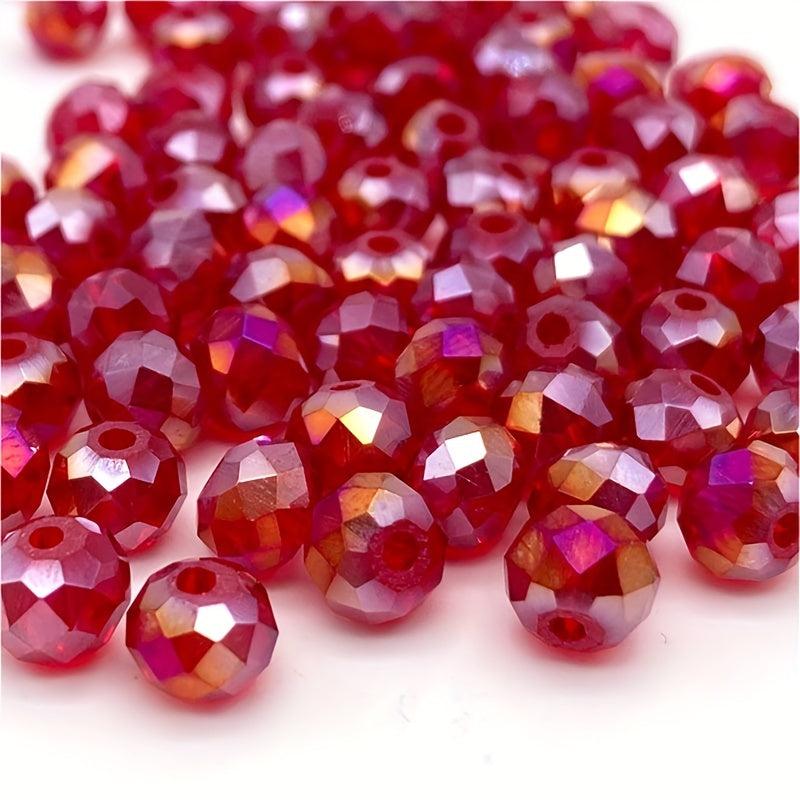 120pcs 3x4mm Czech Crystal Beads AB Spacer Faceted Glass Beads