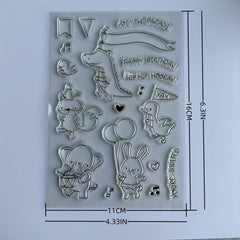 Cartoon Transparent Stamp for Journaling and DIY Crafts