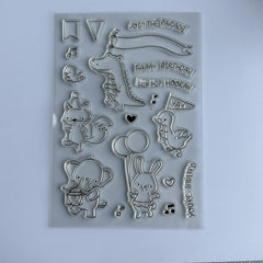 Cartoon Transparent Stamp for Journaling and DIY Crafts