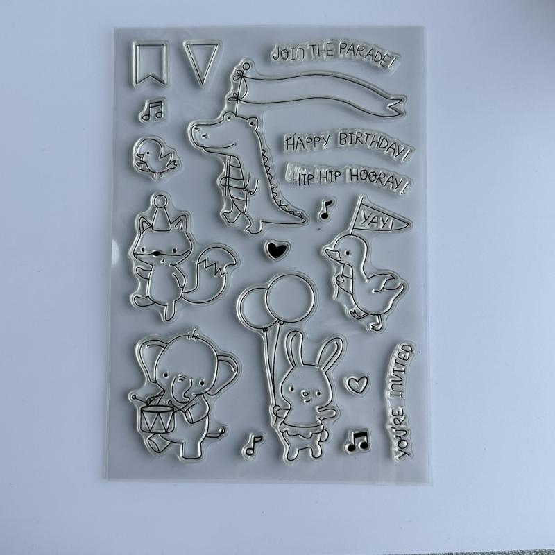 Cartoon Transparent Stamp for Journaling and DIY Crafts