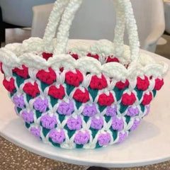 Tulip Spring Handcraft DIY Woven Bag, Perfect Christmas Gift