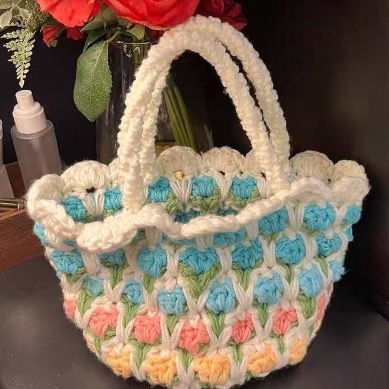 Tulip Spring Handcraft DIY Woven Bag, Perfect Christmas Gift