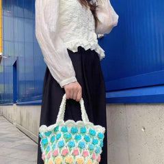 Tulip Spring Handcraft DIY Woven Bag, Perfect Christmas Gift