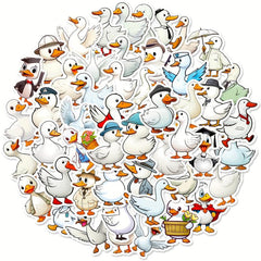 50pcs Cartoon Duck Graffiti Stickers Laptop Helmet Desktop Water Cup Decoration