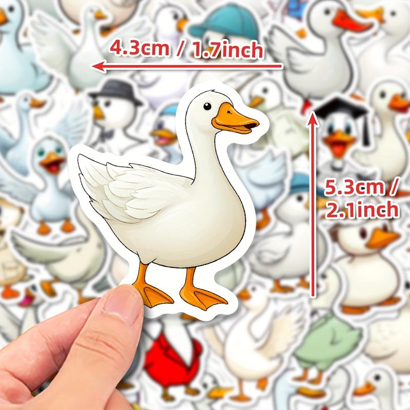 50pcs Cartoon Duck Graffiti Stickers Laptop Helmet Desktop Water Cup Decoration