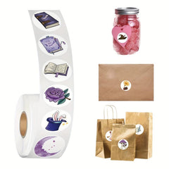 200pcs Eye, Purple Retro and Halloween Pumpkin Head Stickers