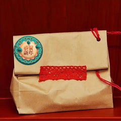 500pcs Happy Year Greeting Stickers Self-adhesive Red Envelopes Holiday Party