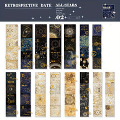 45pcs Retrospective Stickers Washi Stationery for DIY Scrapbooking