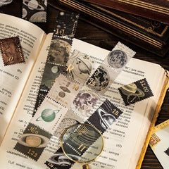 45pcs Retrospective Stickers Washi Stationery for DIY Scrapbooking