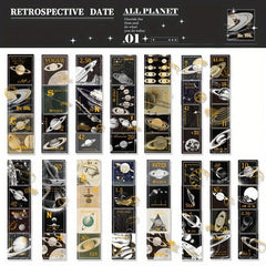 45pcs Retrospective Stickers Washi Stationery for DIY Scrapbooking