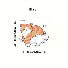 1pc Sleeping Cat Switch Decorative Self-adhesive Sticker