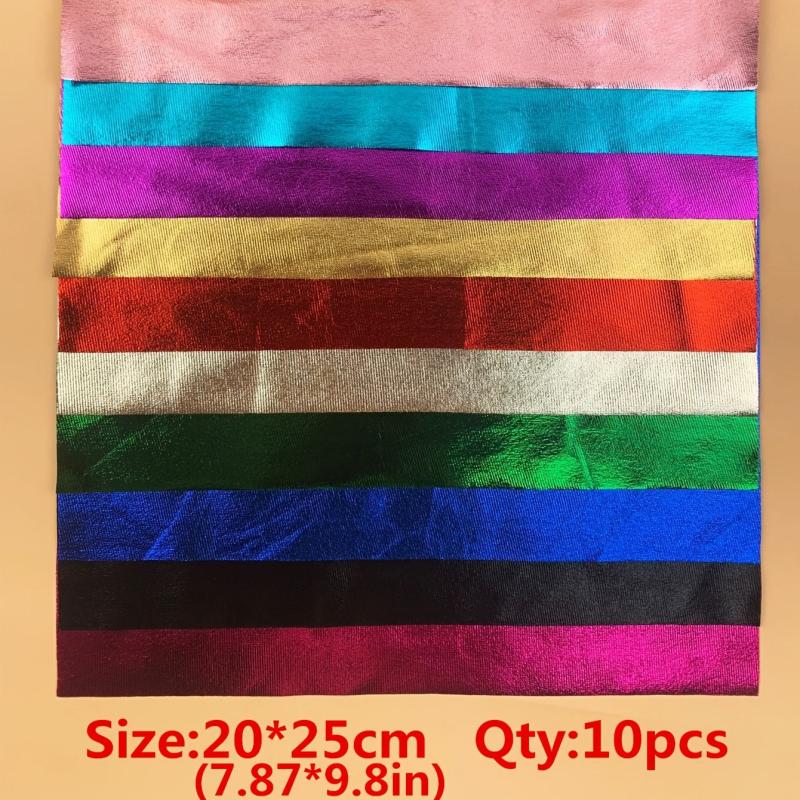 10pcs DIY Thin Bronzing Decorative Fabric Costume Doll Supplies