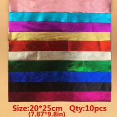 10pcs DIY Thin Bronzing Decorative Fabric Costume Doll Supplies