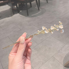 Vintage Metal Hairpin Fresh Flower Branch Hairpin Women Casual Party