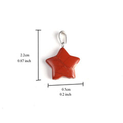 10pcs Random Natural Stone Pendant Charms for Jewelry Making