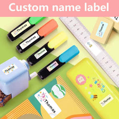 Custom Waterproof Name Tag Stickers for Kids School Office