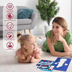 Christmas Theme Sticker Book with Number Sticker Paint Books