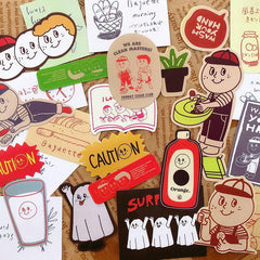 32pcs Ohlolly Stickers for DIY Projects School Supplies
