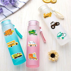50 Pcs Construction Vehicles Stickers Waterproof Engineering Vehicles Sticker