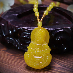 Yellow Bead Chain Pendant Necklace - Unique Party Supplies