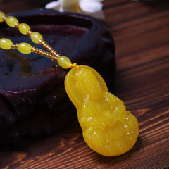 Yellow Bead Chain Pendant Necklace - Unique Party Supplies