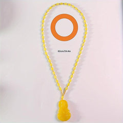 Yellow Bead Chain Pendant Necklace - Unique Party Supplies