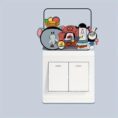 1pc Small Animal Switch Decorative Plastic Self adhesive Sticker