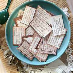 27pcs English Box Stickers DIY Computer Washi Scrapbooking Student Stationery