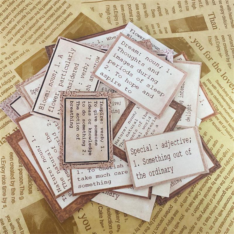 27pcs English Box Stickers DIY Computer Washi Scrapbooking Student Stationery