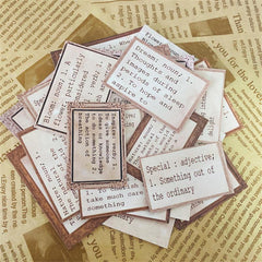 27pcs English Box Stickers DIY Computer Washi Scrapbooking Student Stationery