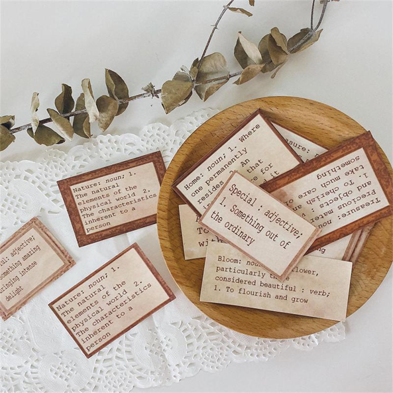 27pcs English Box Stickers DIY Computer Washi Scrapbooking Student Stationery